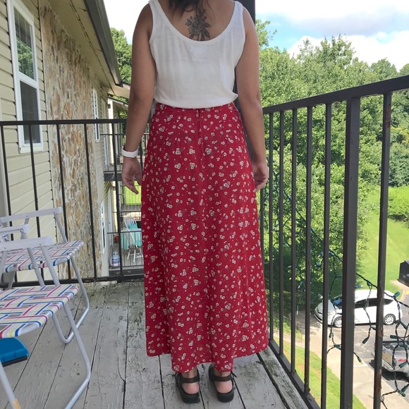 VTG Floral Skirt - Picture 4 of 6